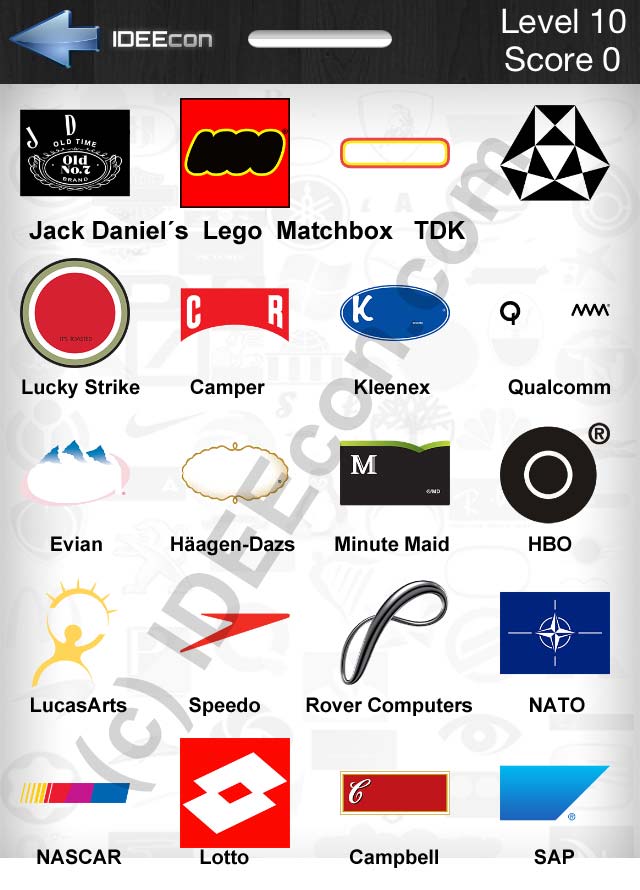 Logo Quiz App Level 6, 7, 8, 9, 10 Lösungen für iPhone