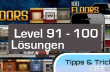 100 Floors Level 91, 92, 93, 94, 95, 96, 97, 98, 99, 100 Lösungen