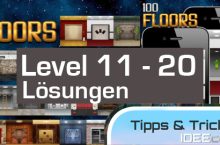 100 Floors Level 11, 12, 13, 14, 15, 16, 17, 18, 19, 20 Lösungen