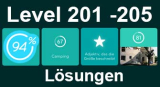 94% Level 201, 202, 203, 204, 205 Lösungen