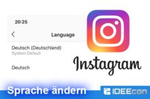 Instagram plötzlich auf englisch? Sprache wieder ändern…