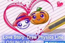 Love Story: Draw Physics Line Lösung aller Level mit 3 Sternen