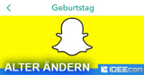 Snapchat Geburtsdatum ändern – so geht´s