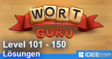 Wort Guru Level 101 bis 150 Lösung – einfache Suche