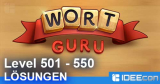 Wort Guru Level 501 bis 550 Lösung – einfache Suche