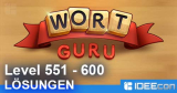 Wort Guru Level 551 bis 600 Lösung – einfache Suche