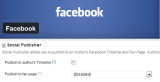 Facebook Plugin: Publish to fan page setting Disabled – WordPress