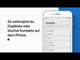 iPhone Doppelte Kontakte verknüpfen oder Duplikate löschen