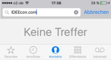 iPhone/iPad Kontakte suchen funktioniert nicht mehr