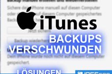 Backups nach iTunes Update verschwunden – was tun?