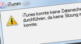 iTunes konnte keine Datensicherung des iPhones durchführen…