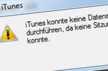 iTunes konnte keine Datensicherung des iPhones durchführen…