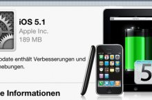 Akku Leistung – iOS 5.1 Update für iPhone & iPad